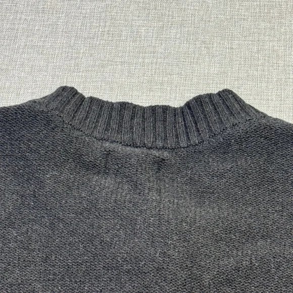 Quince Cardigan Womens Large Gray Crew Neck Button Front 100% Organic Cotton - Picture 10 of 10